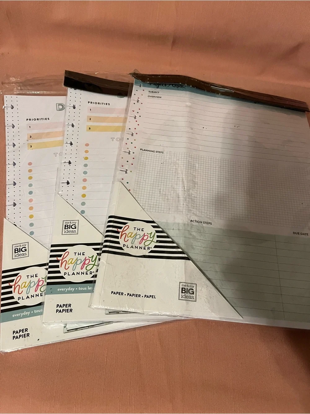 The Happy Planner Paper Pads - White with Pastel Accents